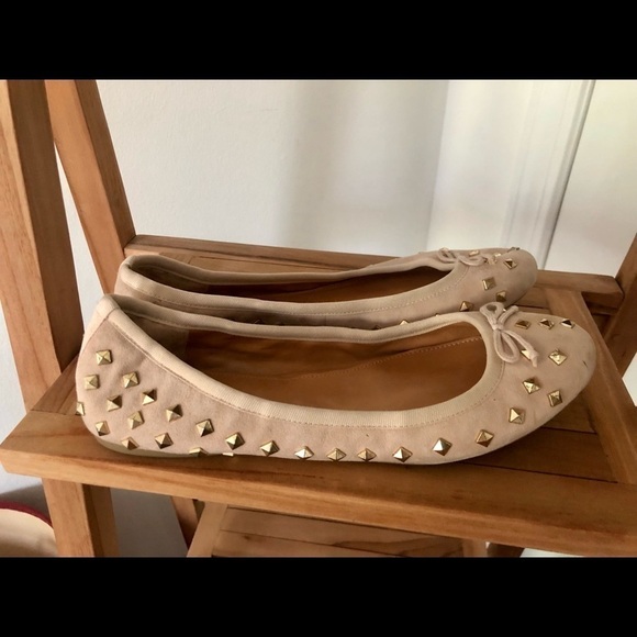 J.Crew studded tan ballet flats shoes - Picture 3 of 7